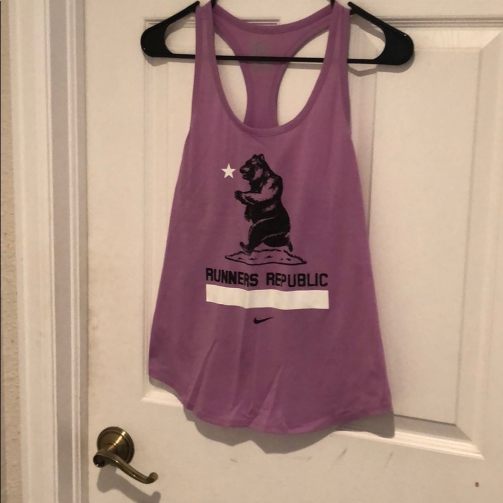Purple Nike running tee